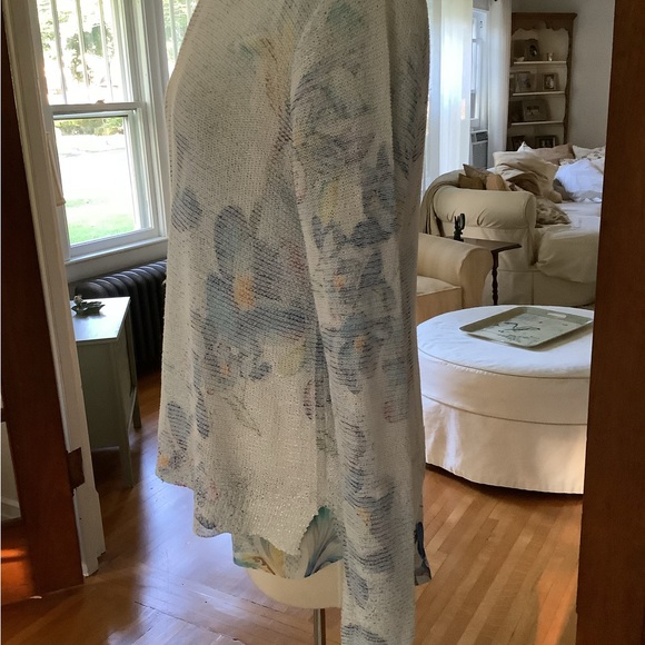 Sioni women’s size XL floral layered knit sweater - Picture 3 of 7